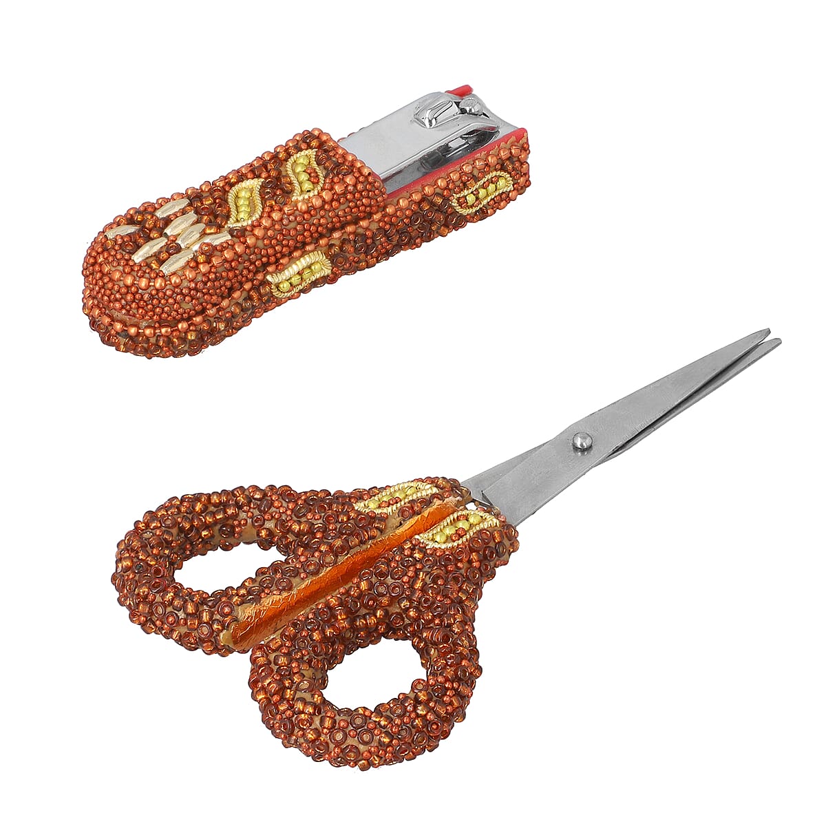 Material- Poath,Set of 6- (Diary,Nailcutter, Scale, Measurement Tape,Scissor,Pen ) image number 3