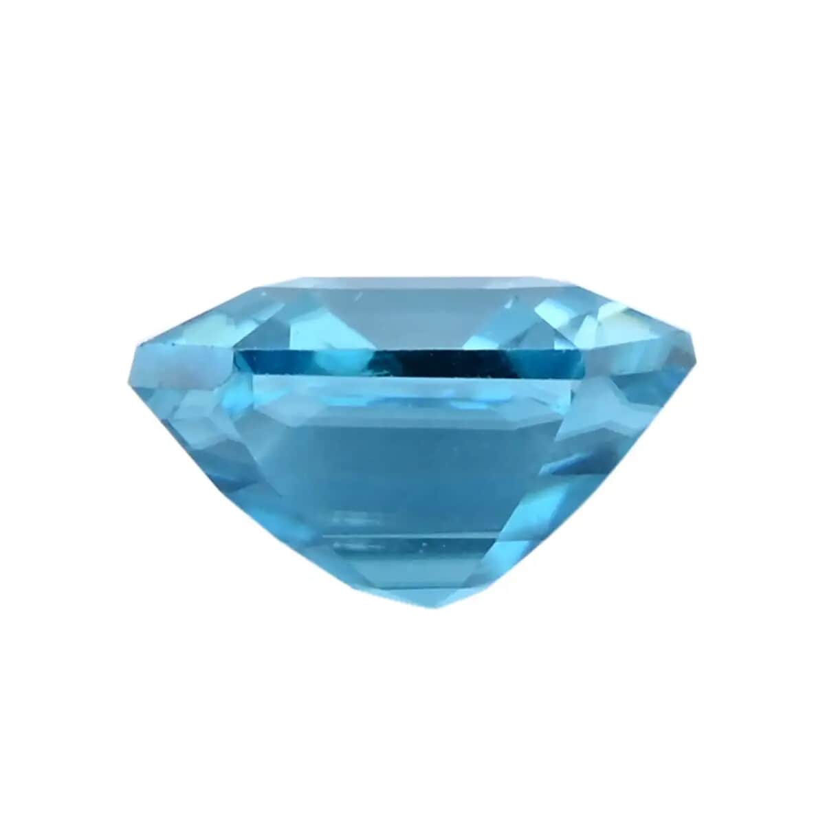 AAAA Cambodian Blue Zircon (Asscher Cut Free Size) 3.75 ctw image number 3