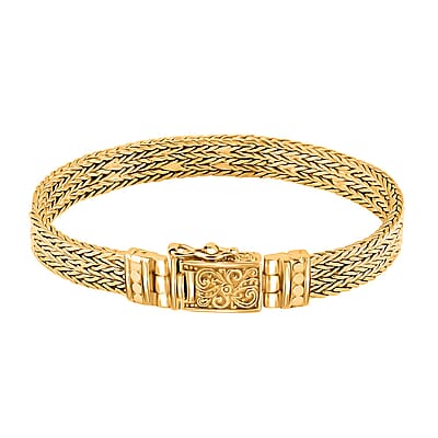 Bali Legacy Vermeil YG Over Sterling Silver Tulang Naga Bracelet (6.50 In) 25.40 Grams