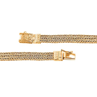 Bali Legacy Vermeil YG Over Sterling Silver Tulang Naga Bracelet (6.50 In) 25.40 Grams