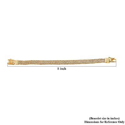 Bali Legacy Vermeil YG Over Sterling Silver Tulang Naga Bracelet (6.50 In) 25.40 Grams