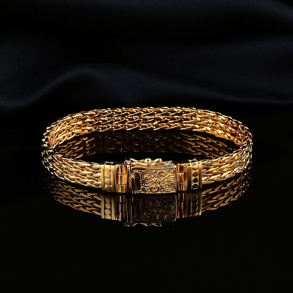 Bali Legacy Vermeil YG Over Sterling Silver Padian Bracelet (8.00 In) 33.30 Grams image number 1