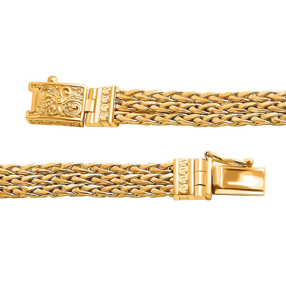 Bali Legacy Vermeil YG Over Sterling Silver Padian Bracelet (8.00 In) 33.30 Grams image number 3