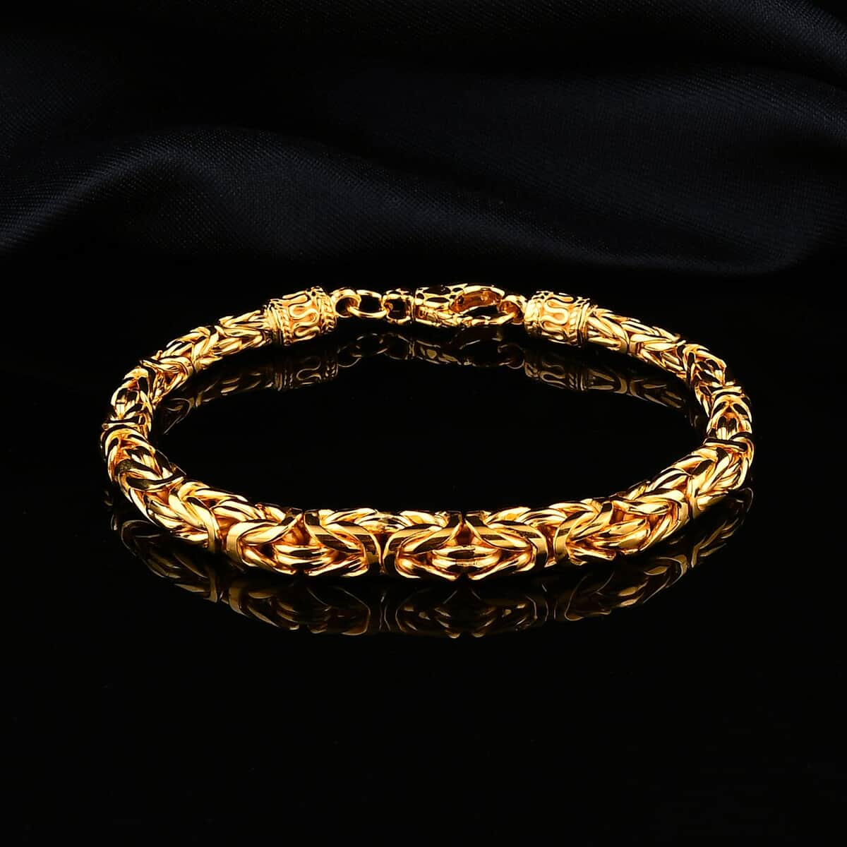 Bali Legacy Vermeil YG Over Sterling Silver Borobudur Bracelet (6.50 In) 29.25 Grams image number 1