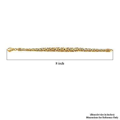 Bali Legacy Vermeil YG Over Sterling Silver Borobudur Bracelet (6.50 In) 29.25 Grams