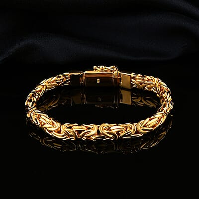 Bali Legacy Vermeil Yellow Gold Over Sterling Silver Borobudur Bracelet (7.25 In) 41.50 Grams