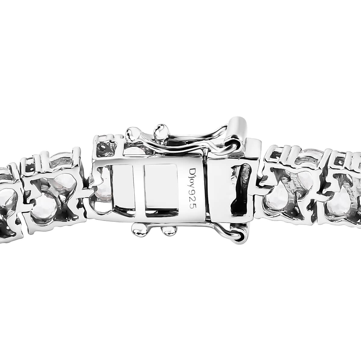 White Topaz 13.80 ctw Bracelet in Rhodium Over Sterling Silver (7.25 In) image number 3