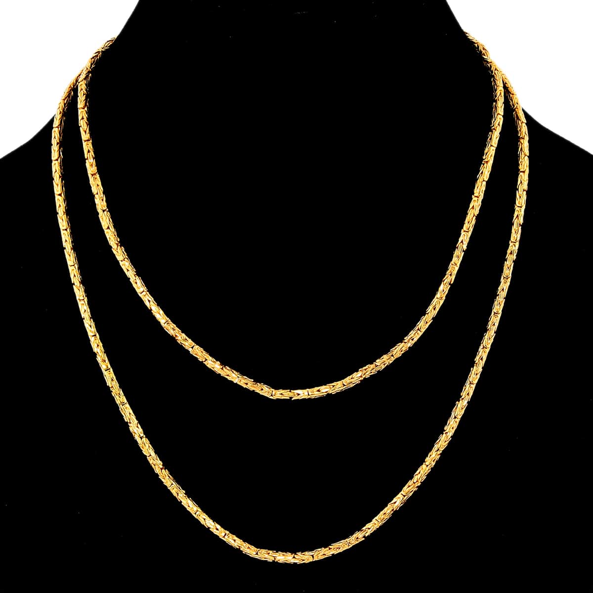 Bali Legacy Vermeil Yellow Gold Over Sterling Silver Borobudur Necklace 36 Inches 40 Grams image number 2