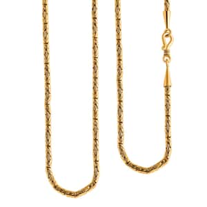 Bali Legacy Vermeil Yellow Gold Over Sterling Silver Borobudur Chain Necklace 20 Inches 23.60 Grams