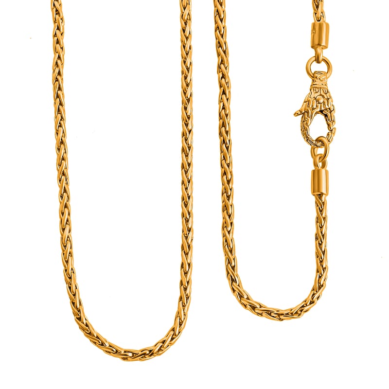 Bali Legacy Vermeil Yellow Gold Over Sterling Silver Padian Necklace 22 Inches 18.66 Grams