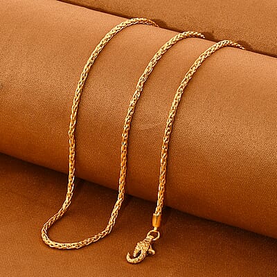 Bali Legacy Vermeil Yellow Gold Over Sterling Silver Padian Necklace 22 Inches 18.66 Grams