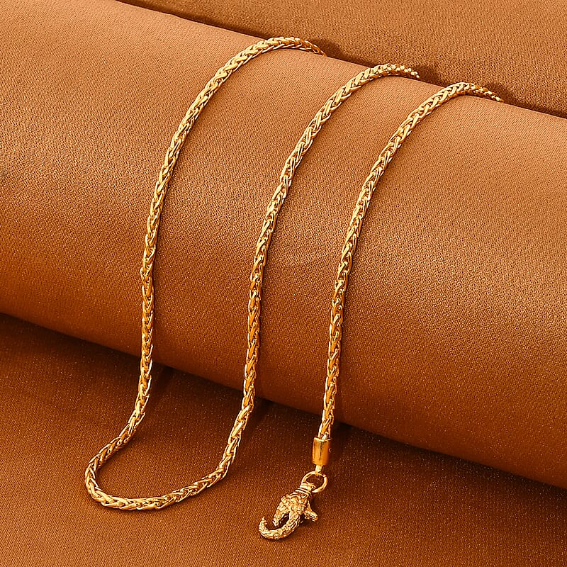 Bali Legacy Vermeil Yellow Gold Over Sterling Silver Padian Necklace 22 Inches 18.66 Grams
