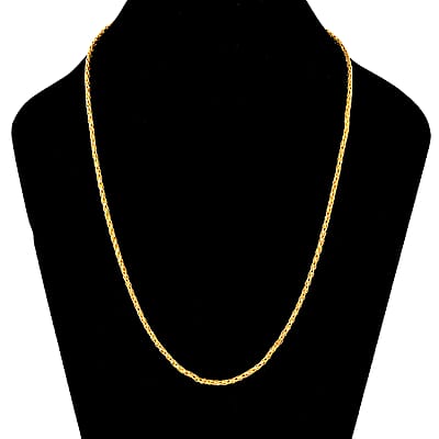 Bali Legacy Vermeil Yellow Gold Over Sterling Silver Padian Necklace 22 Inches 18.66 Grams