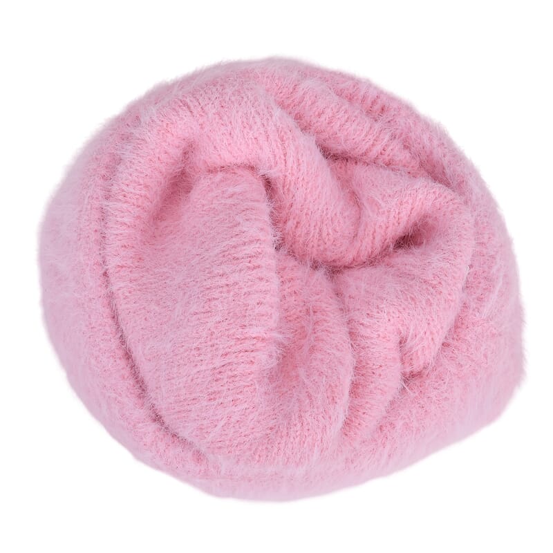 Set of 2 Pink and Navy Sequin Knit Beanies - One Size Fits Most