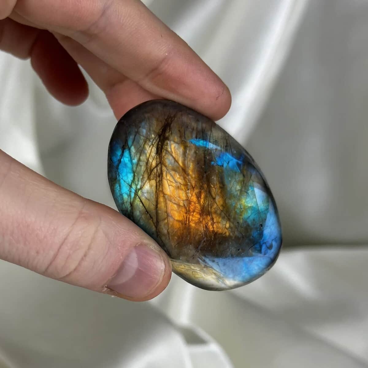 Labradorite Palm Stone -S 107ctw image number 5