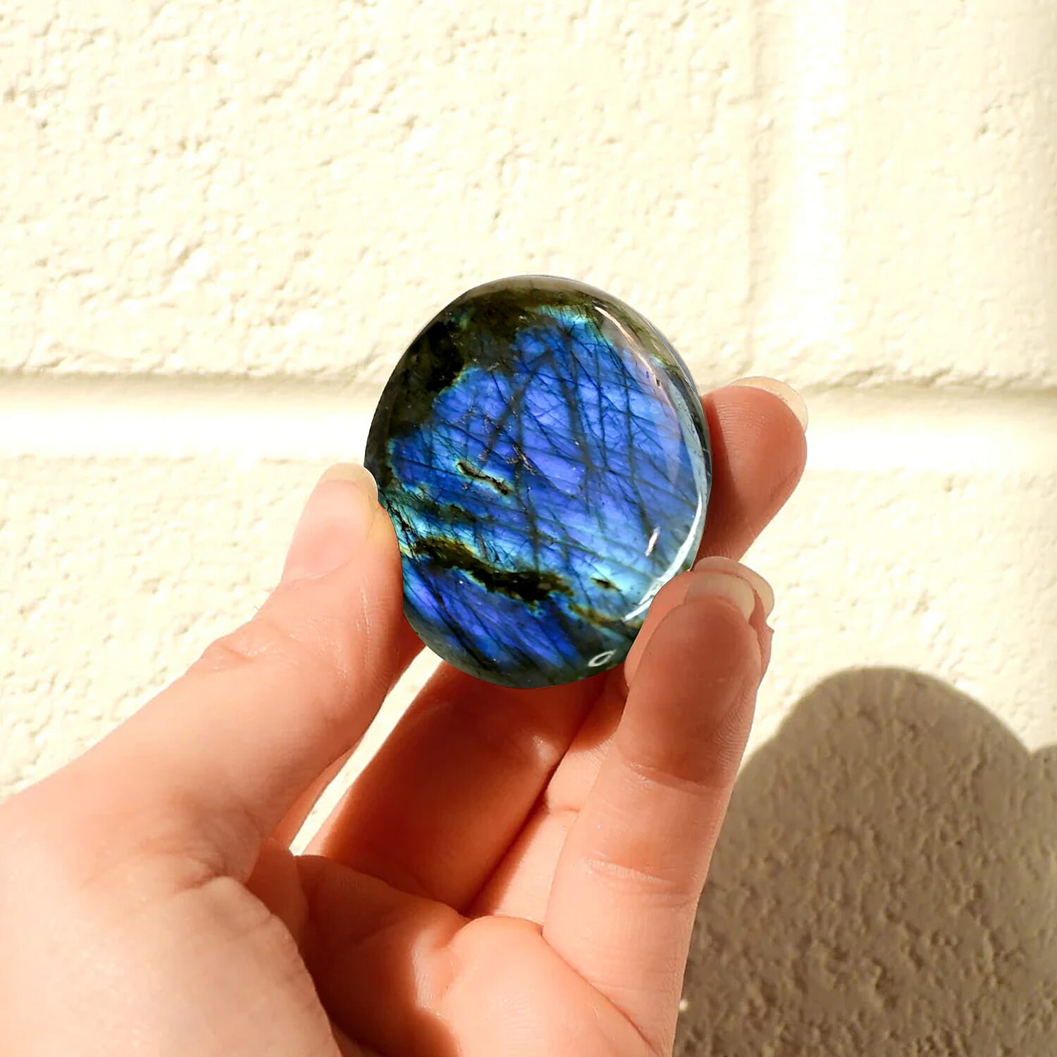 Labradorite Palm Stone Approx 205ctw