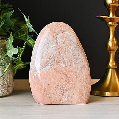 Peach Moonstone Free Form Approx 1245ctw
