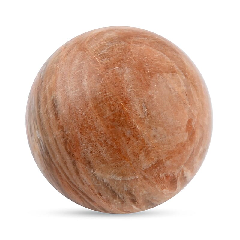 Peach Moonstone Sphere 5-8cm -S 1280ctw