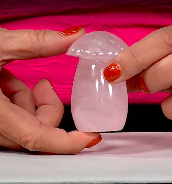 Rose Quartz Mushroom -S 551ctw