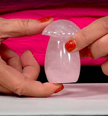 Rose Quartz Mushroom -S 551ctw