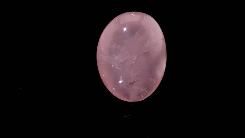 Rose Quartz Palm Stone -S