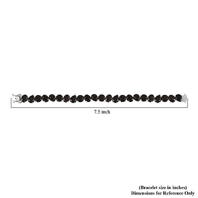 Karis Brazilian Smoky Quartz 40.85 ctw Bracelet in Platinum Bond (7.25 In)