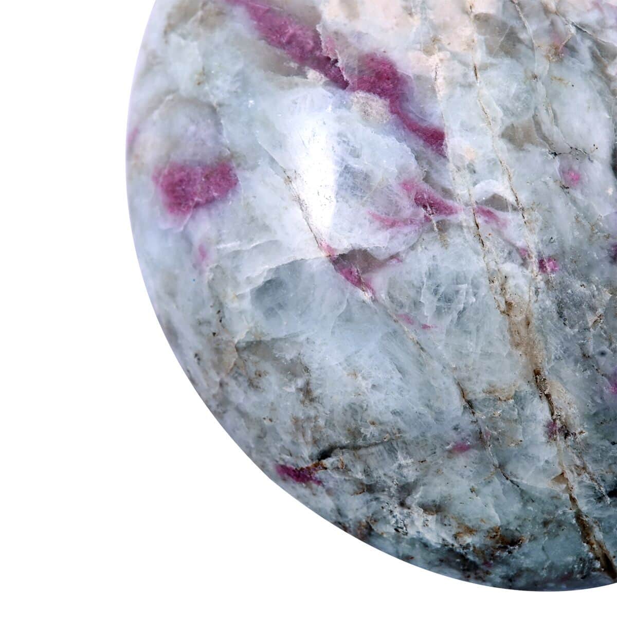 Pink Tourmaline & Rose Quartz Palm Stone -L  629ctw image number 4