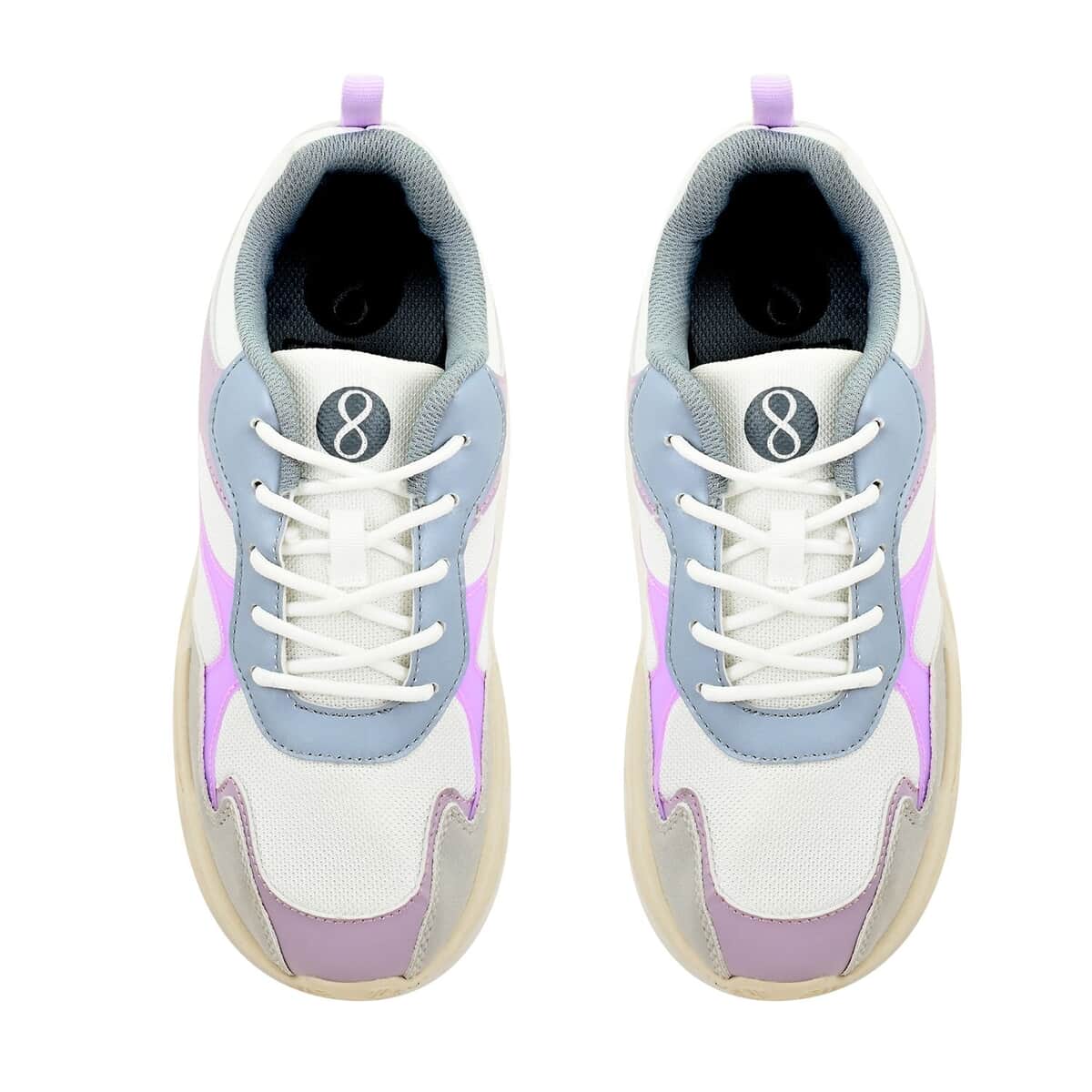 LIT26 Women's Lilac Star Sneakers - Size 10 image number 3