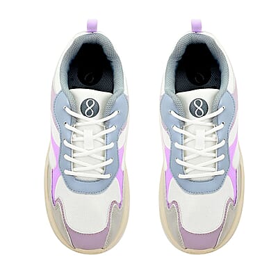 Layer 8 Women's Lilac Star Sneakers - Size 10
