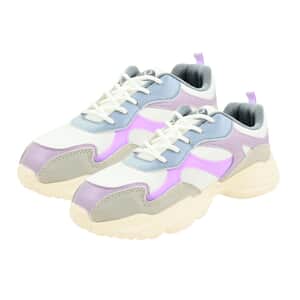 Layer 8 Women's Lilac Star Sneakers - Size 9.5