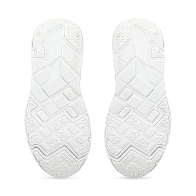 Layer 8 White Women's Off-Road Sneakers - Size 10