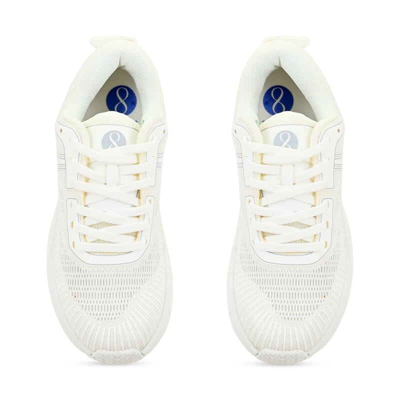 Layer 8 White Women's Off-Road Sneakers - Size 10