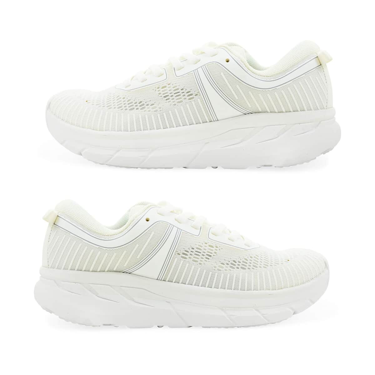 Layer 8 White Women's Off-Road Sneakers - Size 11 image number 1