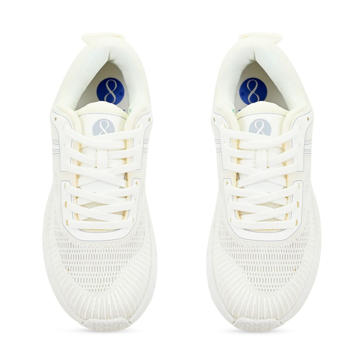 Layer 8 White Women's Sneakers - Size 9 image number 3