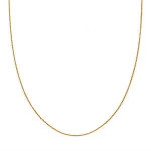 14K Yellow Gold Over Sterling Silver Cube Chain 20 Inches 1.75 Grams