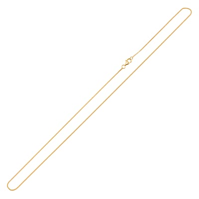 14K Yellow Gold Over Sterling Silver Cube Chain 20 Inches 1.75 Grams