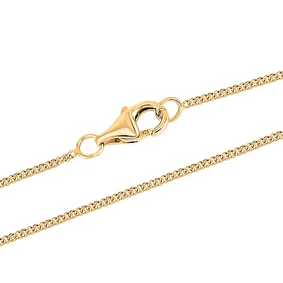 14K Yellow Gold Over Sterling Silver Cube Chain 20 Inches 1.75 Grams