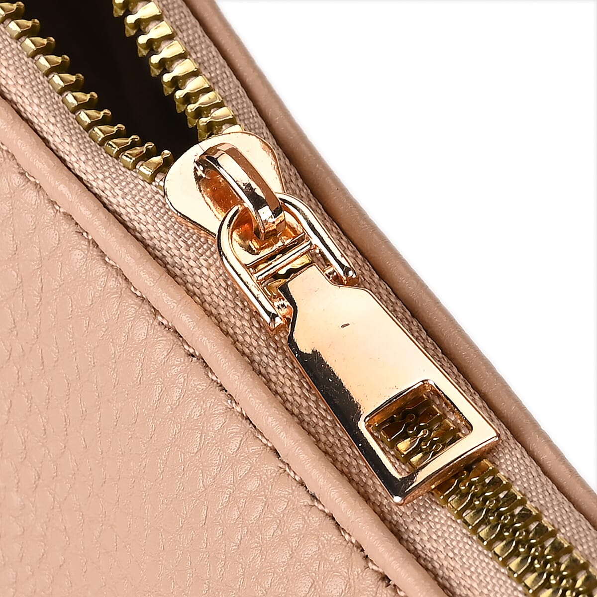 Apricot Multi-Pocket Faux Leather Crossbody Bag with Shoulder Strap image number 5