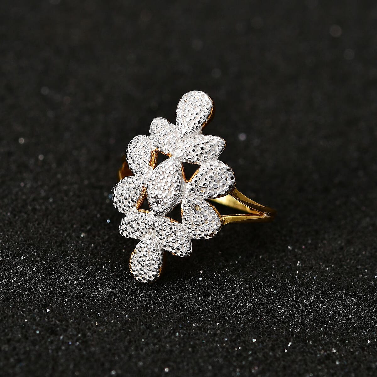 Karis Diamond Accent Ring in 18K YG Plated (Size 10.0) image number 1