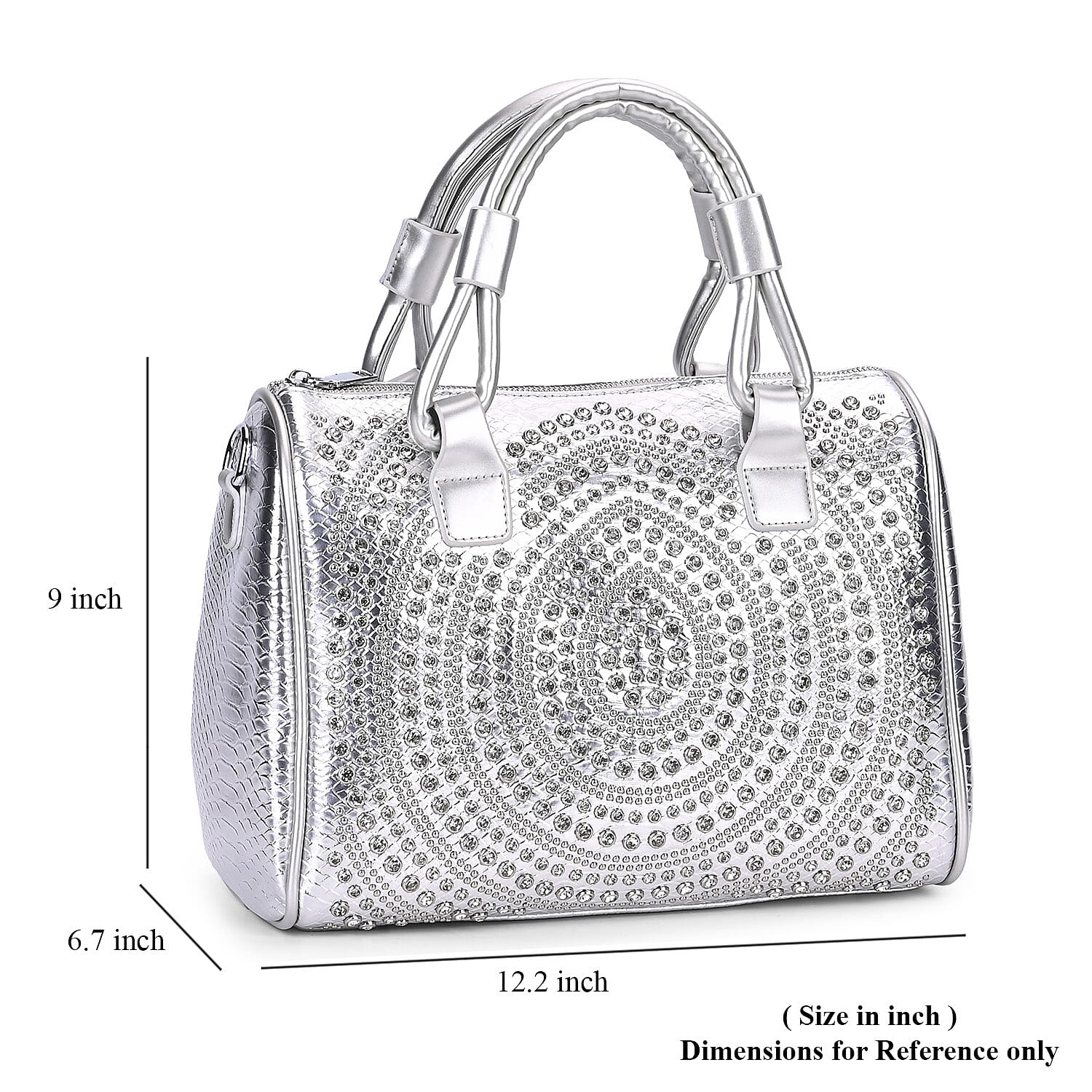 バッグ crocodile pattern silver gimmick bag DHgate.com:Himalayan White Crocodile Leather Silver Buckle