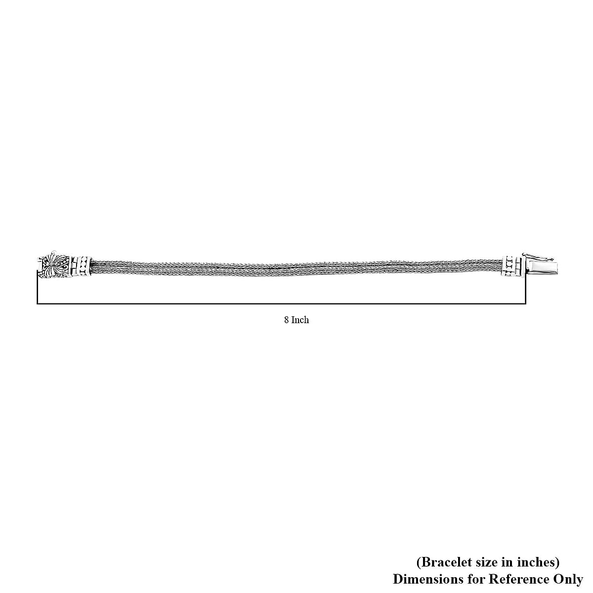  D'Joy Bali Legacy Double Row Tulang Naga with Butterfly Bracelet in Sterling Silver (8.00 In) 18.60 Grams image number 5