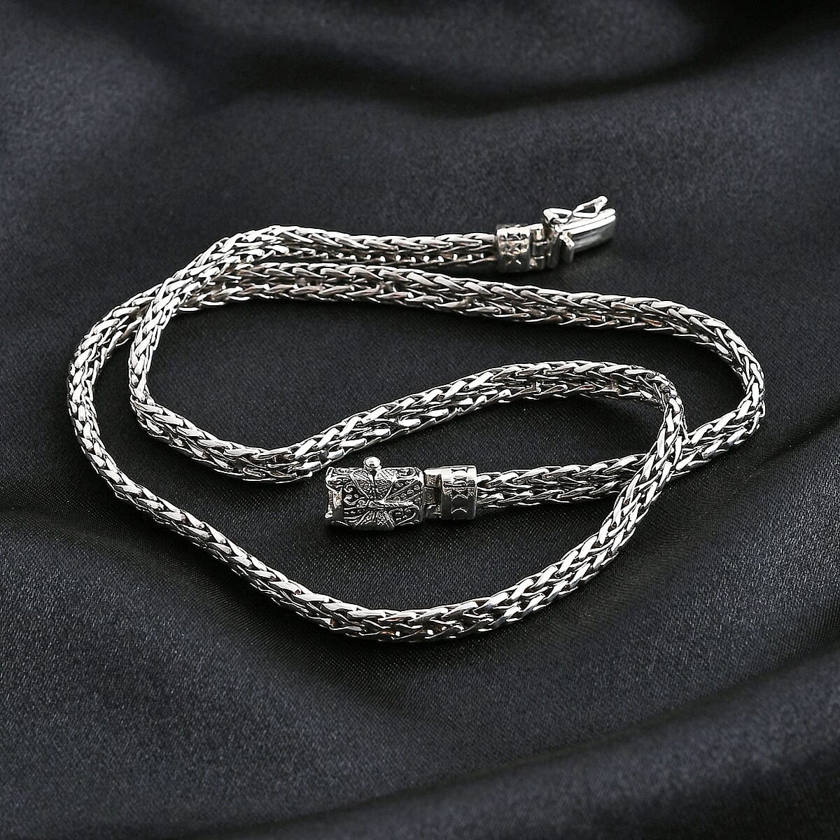  Bali Legacy Double Row Padian with Dragonfly Necklace in Sterling Silver 38.40 Grams 20 Inches image number 1