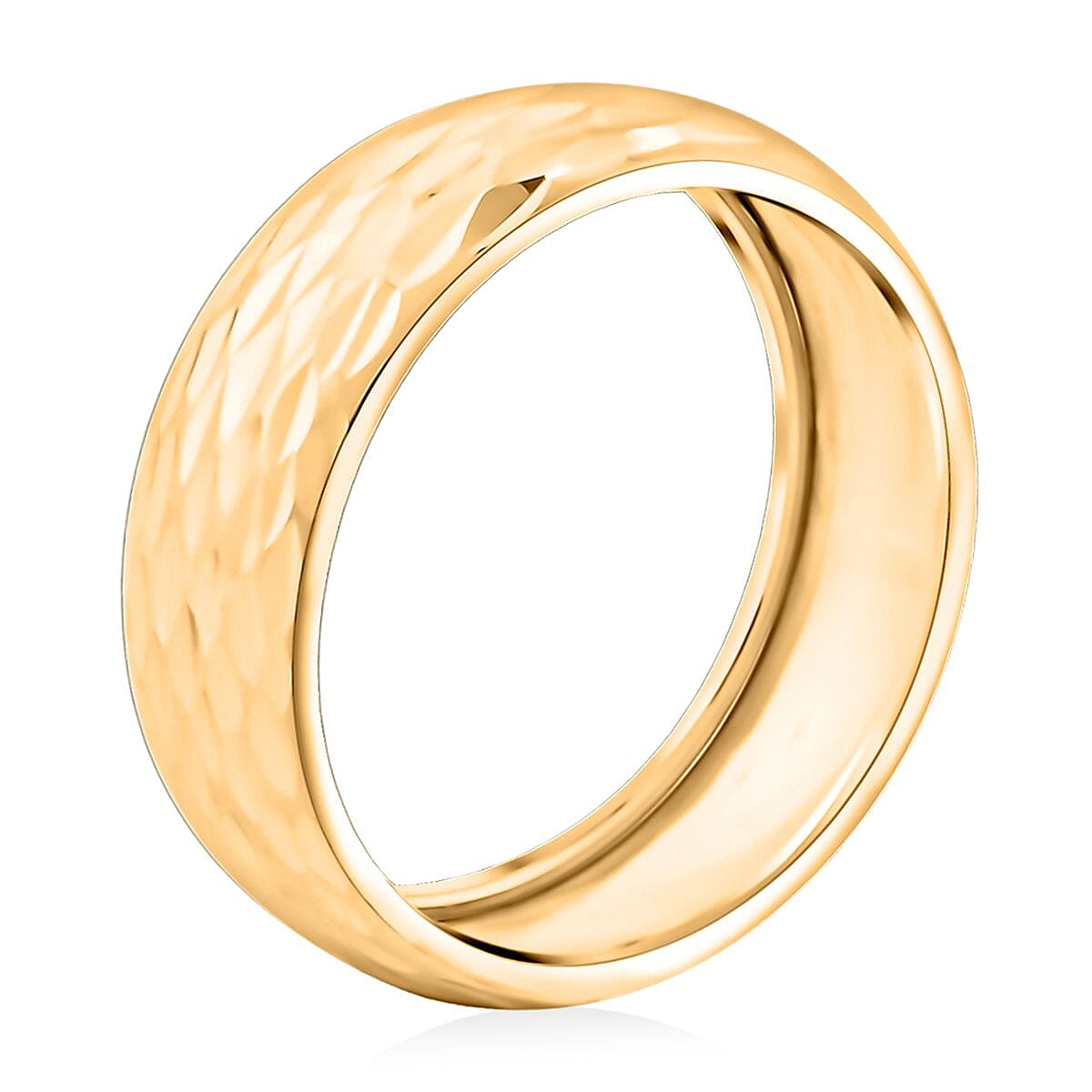Italian 10K Yellow Gold Stretchable Ring (Size 5.0) (0.45g)
