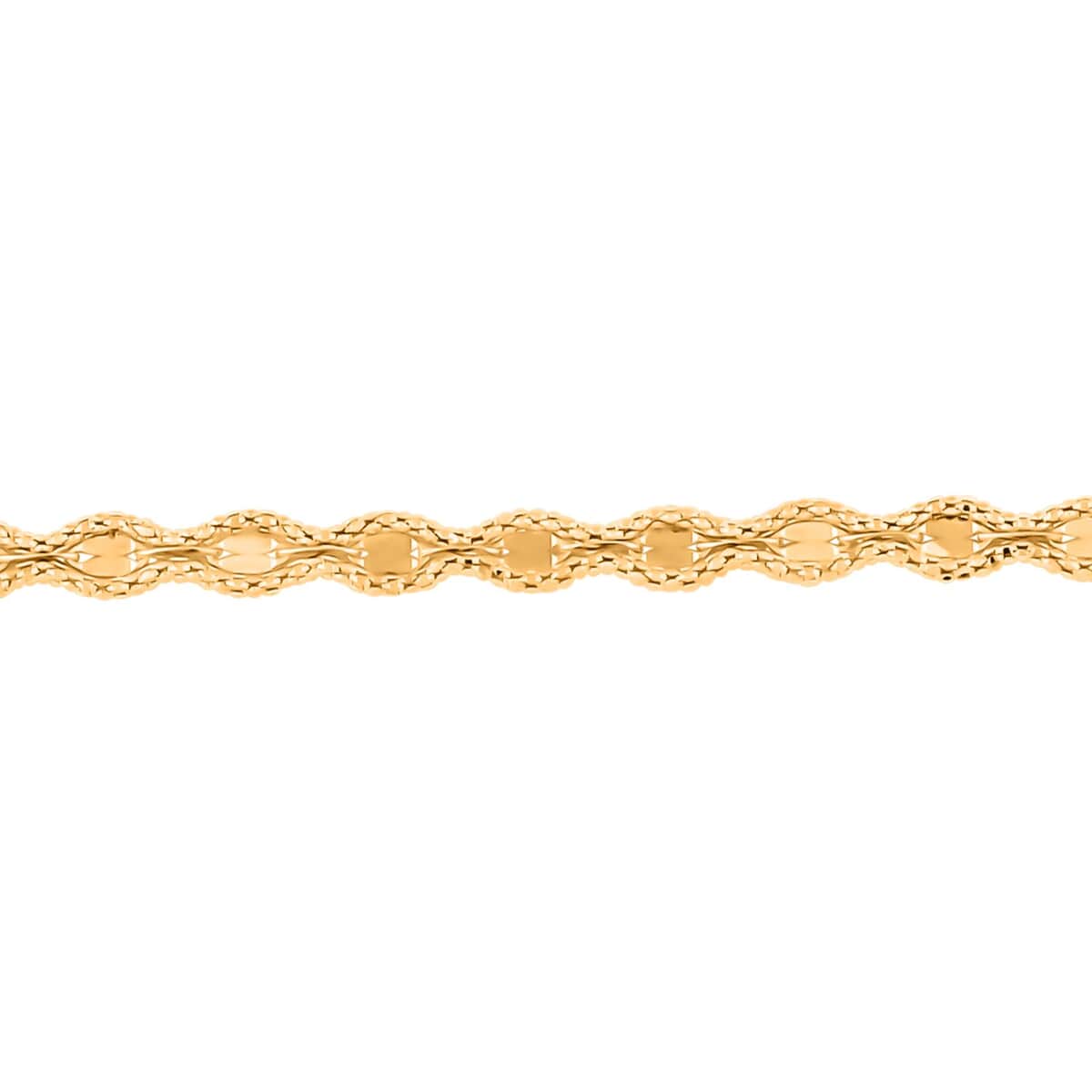 Italian 5mm Glitter Link Bracelet in 14K Yellow Gold (7.50 In) 3.06 Grams image number 2