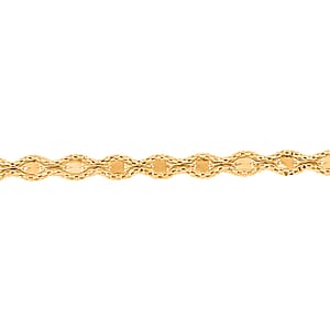 Italian 5mm Glitter Link Bracelet in 14K Yellow Gold (7.50 In) 3.06 Grams