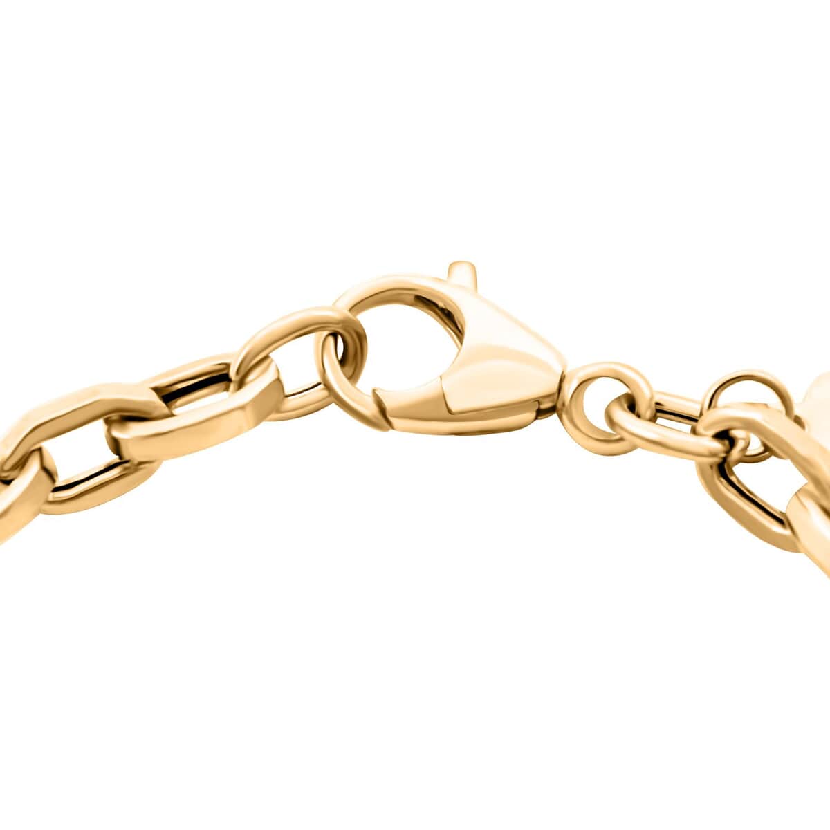 Italian 10K Yellow Gold 5.1mm Square Wire Figaro Bracelet (7.50 In) 2.65 Grams image number 2