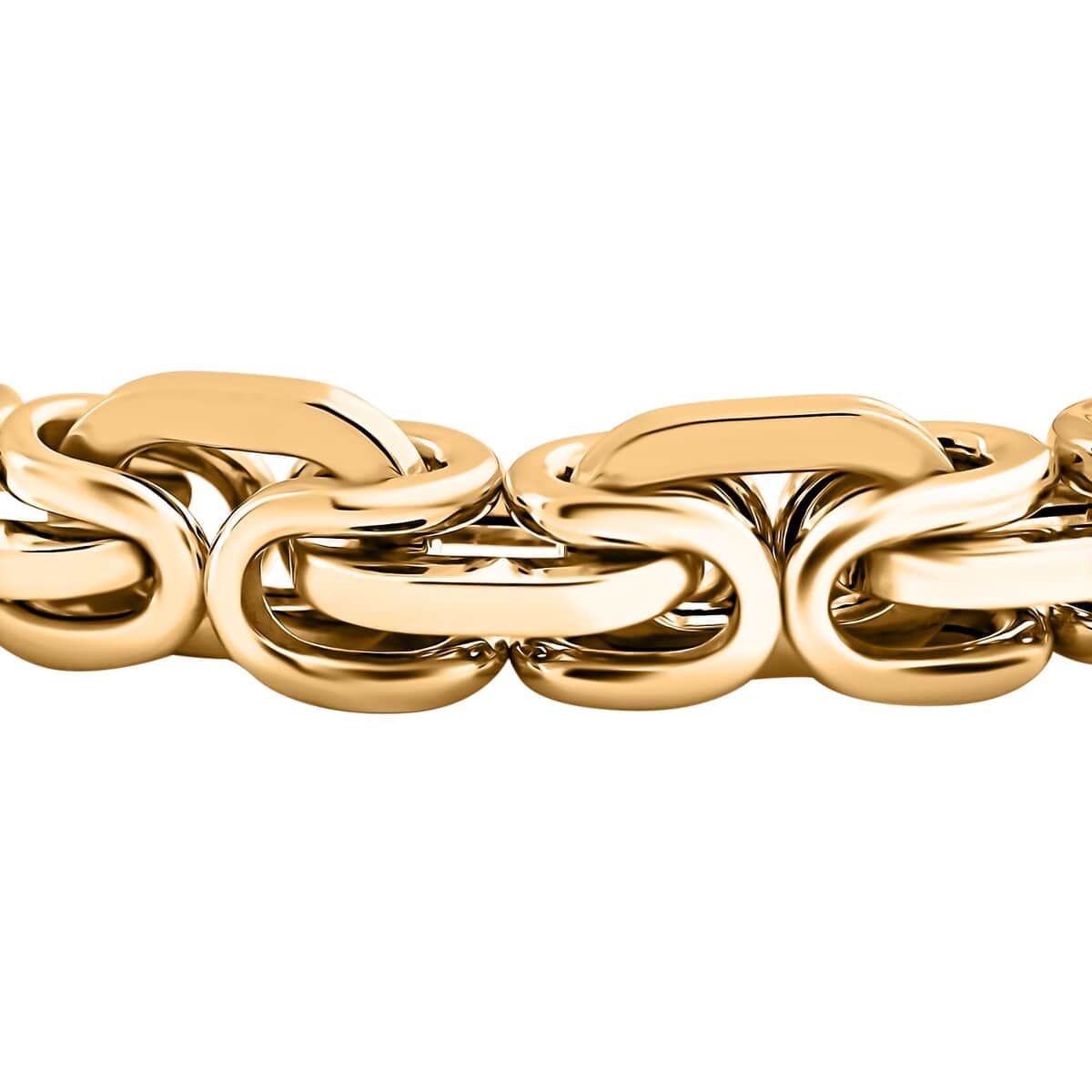 Italian 5.5mm Mocaico Byzantine Bracelet in 10K Yellow Gold (7.75 In) 6.60 Grams image number 2