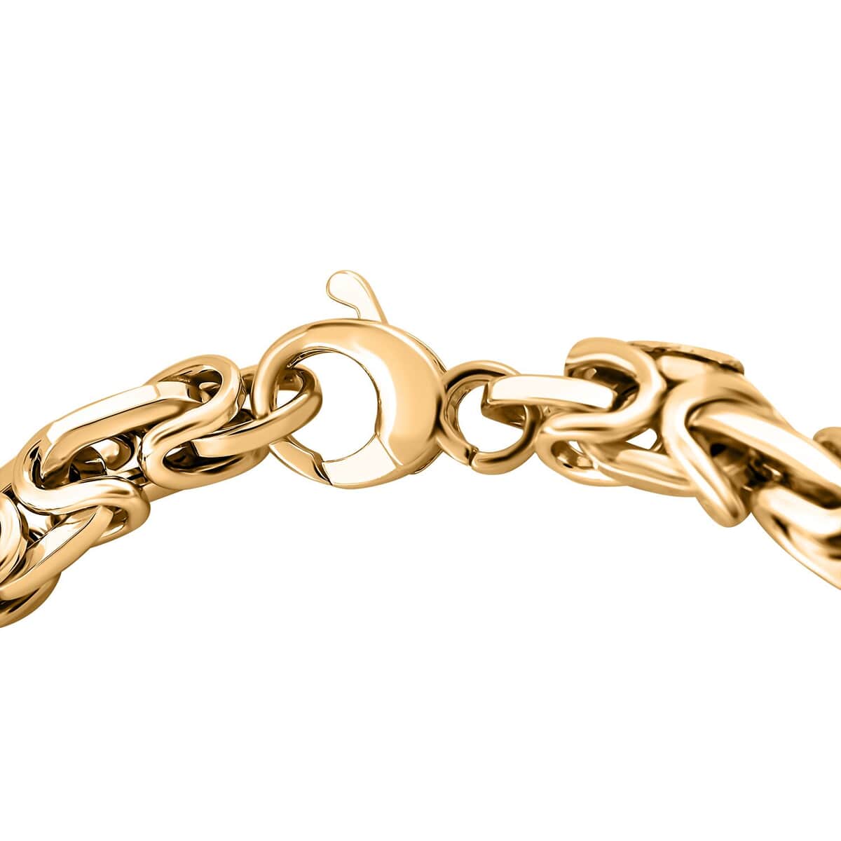 Italian 5.5mm Mocaico Byzantine Bracelet in 10K Yellow Gold (7.75 In) 6.60 Grams image number 3