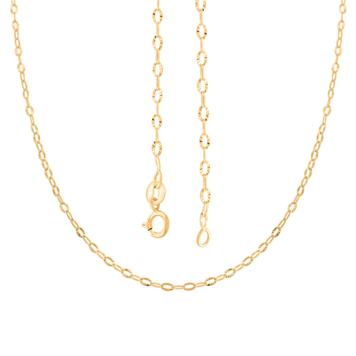 Italian 1.8mm Tuscan Sun Chain in 10K Yellow Gold 1 Grams 18 Inches image number 0