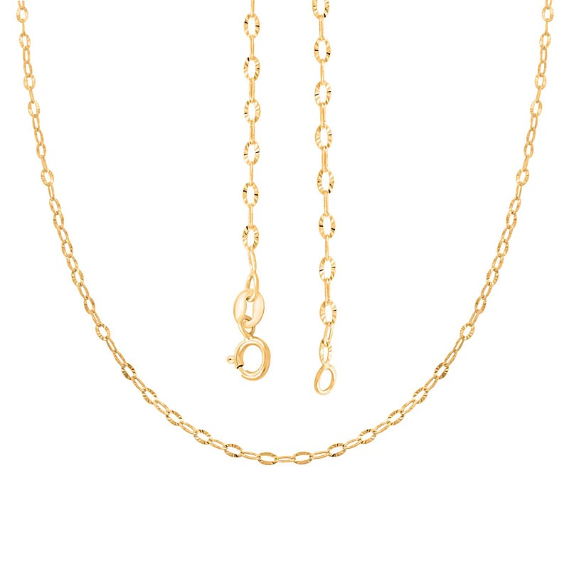 Italian 1.8mm Tuscan Sun Chain in 10K Yellow Gold 1 Grams 18 Inches